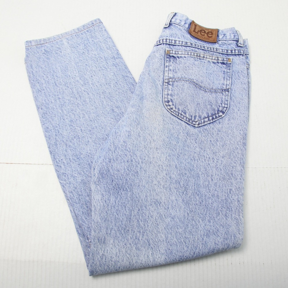 Vintage Lee Riders Jeans Mens 33x34 Actual 30x31 Light Blue USA 90s Union Made